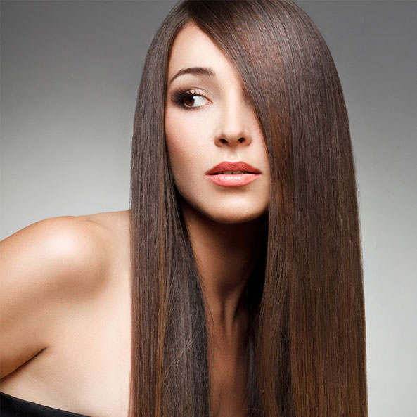 Woman with Straight Hair